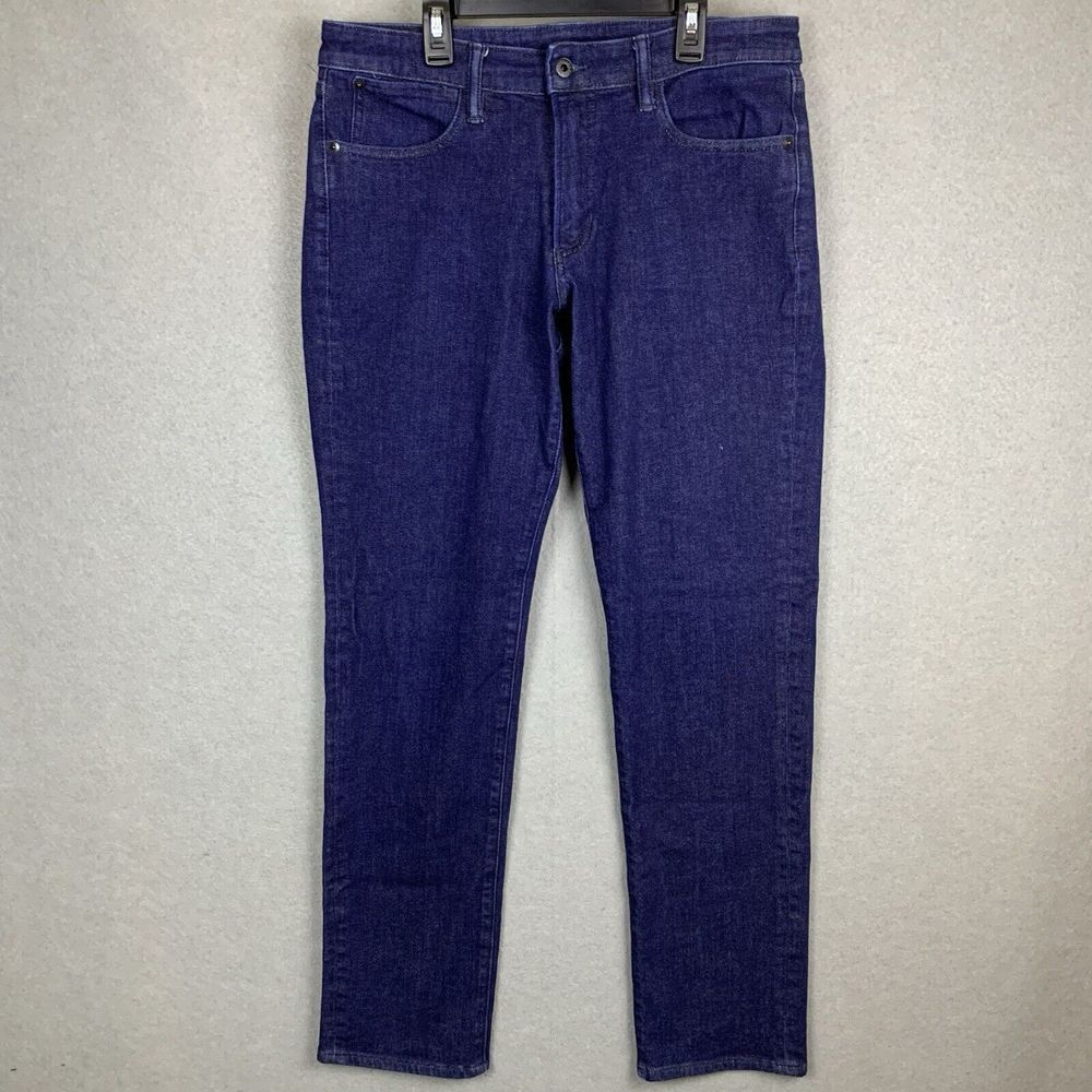 Bonobos Slim Jeans Stretch Flex Blue Dark Wash 5 Pocket Preppy Casual Mens 33x34
